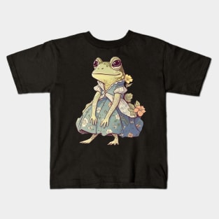 Girl Frog Wear Dress Kids T-Shirt